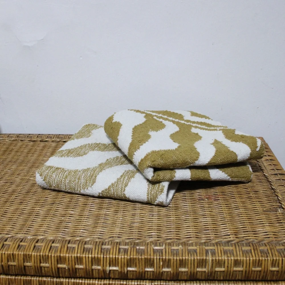 Williams Sonoma Gold/Off White Botanical Pillow Covers .   2 pillow covers.